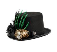Oshhni Chapeau Steampunk pour magicien, pour jeux de rôle, festival, carnaval, spectacle sur scène