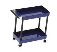 Oshhni Chariot à outils radiocommandé, porte-outils, chariot décoratif pour diorama, œuvre d'art, double couche, accessoires pour voitures et jouets pour, Bleu