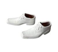 Oshhni Chaussures habillées à l'échelle 1/6, accessoire de costume pour figurine miniature, rétro, cosplay, à lacets, pour figurines, Blanc