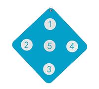 Oshhni Cible D'escrime avec Cinq Engrenages D'escrime Double en Cuir PU pour Entraînement à L'épée, A