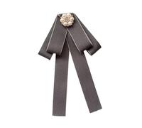 Oshhni Clip Noix pour Les Femmes Cravate de Cou Broche, Gris