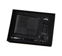 Oshhni Coffret Cadeau pour Homme : Montre, Portefeuille Moderne, pour la fête des pères ou Un Anniversaire, Style A