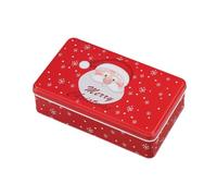 Oshhni Coffret de Noël en Métal pour Sucrées, Boîte Festive, Surprise Originale, Père Noël Rouge