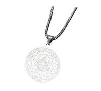 Oshhni Collier Pendentif Homme Sept Archanges Collier Pendentif Mode décoratif Homme Bijoux Quotidien Vacances Halloween, Argent