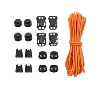 Oshhni Cordon élastique rond de 3,2 m, 3 mm, pour sac à dos, avec cordon de serrage, multi-usages, capacité de stockage accrue, Orange