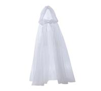 Oshhni Costume de magicien médiéval pour Halloween, cape de magicien, cosplay, pour spectacle sur scène en club, Blanc 180cm