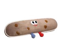 Oshhni Coussin décoratif amusant en peluche pour, lit, confortable, pour dortoir, salon, chaise, canapé, Biscuits Bruns 90 Cm