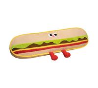 Oshhni Coussin décoratif amusant en peluche pour, lit, confortable, pour dortoir, salon, chaise, canapé, Hamburger 120cm