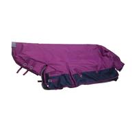 Oshhni Couverture d'hiver imperméable pour Cheval, Couverture Ventrale Chaude 600D, d'écurie, vêtements d'équitation, Protection équine, Rose Rouge XL