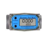 Oshhni Débitmètre Débitmètre Carburant Digital Affichage Numérique Précision ±1 Pourcent Mesure Eau Huile Liquides Installation, 32MM