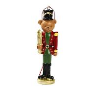 Oshhni Décoration de Noël à suspendre en forme de, figurine de soldat en résine, pour café, maison, fête, cheminée, Épée de L'ours