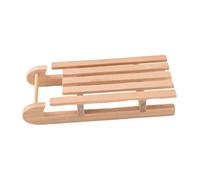 Oshhni Décoration de traîneau de Noël, disposition de maison de poupée, accessoires d'artisanat, modèle de traîneau en bois, miniature de vacances pour