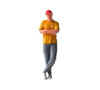 Oshhni Diorama 1:64 Figurine de personnage miniature Simulation de modèle de rue Collection de figurines de personnages pour la photographie Aménagement, Style B