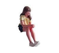 Oshhni Diorama 1:64 Figurine de personnage miniature Simulation de modèle de rue Collection de figurines de personnages pour la photographie Aménagement, Style F
