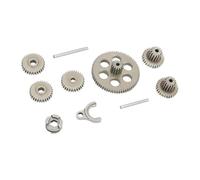 Oshhni Engrenage de transmission en acier, pièces de rechange pour véhicules RC, ensemble d'engrenages de boîte de vitesses pour K5 FCX18 LC80 1/24 1/18