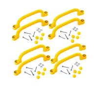 Oshhni Ensemble 8 poignées d'escalade pour balançoire, facile à installer, idéal pour une aire jeux dans un jardin ou une, Jaune