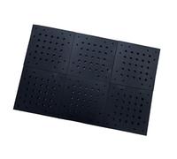 Oshhni Ensemble de 6 plaques de Base pour Figurines d'action, Robuste, Noir, pour modélisme, présentoir de modèles, Plaque de Base au Sol, Style C