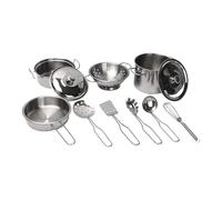 Oshhni Ensemble de Jeu de casseroles et poêles, Jouets de Cuisine, Accessoires de Cuisine de Classe, Jouet de Jeu réutilisable pour Enfants de Noël,