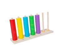 Oshhni Ensemble de jouets de séquençage de perles pour enfants, jouet à empiler de couleurs, apprentissage précoce, bloc d'empilage assorti pour enfants