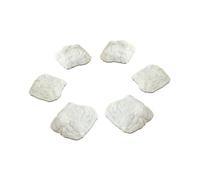 Oshhni Ensemble de pierres de gué, pierres de rivière d'équilibre, intérieur et extérieur, parcours d'obstacles pour tout-petits, jouets sensoriels, blanc