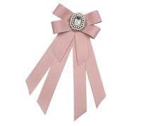 Oshhni Femmes Cravate Ruban Broche Broche pré attaché Collier Cravate, Rose