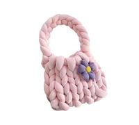 Oshhni Femmes Crochet Sac Under Arm Sac Sochette décontractée Légnelle légère Sacche à Main tissée à la Main pour Le Travail Summer en Plein air, Rose