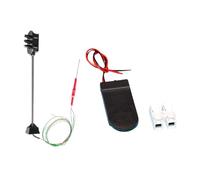 Oshhni Feux de circulation pour trains miniatures, micro-éclairage paysager, lampadaires, mini-feux de signalisation ferroviaire à monter soi-même pour, 12v