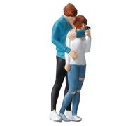 Oshhni Figurine Diorama à l'échelle 1/64, modèle de personnes de rue, Collections peintes à la main, accessoires Photo, personnages de Couples, scène