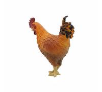 Oshhni Figurine Éducative Poule Art Animalier Jouet Simulation Animation Fermière en PVC Solide Détails Réalistes Outil Apprentissage Science Biologie Adaptée Enfants Enseignement Collection, Coq
