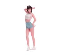 Oshhni Figurine féminine miniature en résine à l'échelle 1/64, idéale pour la création de dioramas et de décors miniatures.