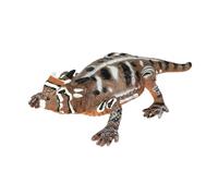 Oshhni Figurine Lézard Animal Jouet Modèle Reptile Solide Peinture Artisanale Adapté à l'Identification des Espèces et à la Collection Décoration Anniversaire, Lézard Cornu