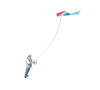 Oshhni Figurine miniature de à l'échelle 1:64, à collectionner, artisanat raffiné, légère, pour projets de loisirs créatifs, peinte à la, Vieillard