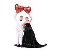 Oshhni Figurine miniature de couple de mariés à l'échelle 1:64, collection de figurines miniatures, petit diorama pour décoration de table de sable