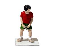 Oshhni Figurine miniature peinte au 1/64e, accessoire de décor miniature en résine, modèle de personnage minuscule pour projets de modélisme ferroviaire, Garçon Qui Urine