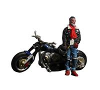 Oshhni Figurines miniatures 1:64, trains, modèles architecturaux, motards, objets de collection, petits projets de bricolage, figurines de personnages, Hommes