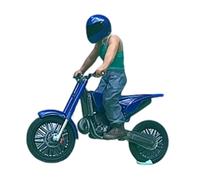 Oshhni Figurines miniatures de motards et à l'échelle 1/64, idéales pour décorer des bâtiments et des micro-, Bleu