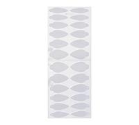 Oshhni French Manucure Nail Stickers, Nail Forms Dual Sticker, Silicone Pad, 24 Pièces Nail Art Stickers Nail DIY Décoration pour Pochoir Outils Femmes, style c