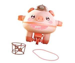 Oshhni Funambule Tumbler Cochon Marchant sur la Corde Équilibrée, Jouet Interactif, Mignon, Jouet Cochon Équilibré pour Enfants, ROSE