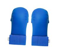Oshhni Gants D'entraînement de Karaté, 2 Pièces, MMA, Support de Poignet, Protecteurs de Compétition, équipement de Kickboxing, Gants de Boxe, Bleu, S