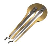 Oshhni Guimbarde ethnique à bouche, compacte et robuste, instrument de musique folklorique russe brillant, or