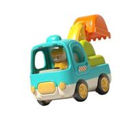 Oshhni Inertia Car Toy Push and Go Car Construction Portable Véhicule Toy Camion de jouet à module à modules pour LES ENFANTS ENFANTS 1-3 ANS, Excavatrice