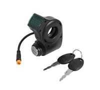 Oshhni Interrupteur antivol pour vélo électrique, Interrupteur d'allumage Compact et Professionnel à Affichage numérique avec clés, Accessoires pour vélo