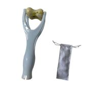 Oshhni Jade Roller Massage Doigts Outils Massage Articulaire Main Adulte Rouleau Double Compact Jade Pp Fonction Relaxant Adapté Bureau Maison Musicien, Bleu