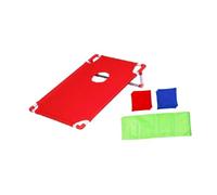 Oshhni Jeu de lancer de sacs de haricots, plateau de jeu, Coordination œil-main, cadeaux créatifs, jeu de lancer de Cornhole, ensemble pour activités de cour, Rouge