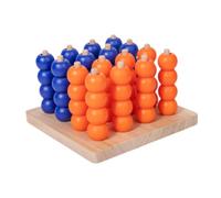 Oshhni Jeu de société en Bois, Jeu de Quatre en Ligne, pour Table, 3D, Jouets de, Jouet d'entraînement logique pour familles débutantes,