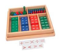 Oshhni Jeu de tampons mathématiques pour Enfants, Outil d'éveil, Jouet éducatif, Pratique pour garçons et Filles, en Bois, Jouet de développement