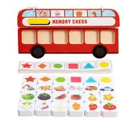 Oshhni Jeu de tri en Bois, Jeu de mémoire et d'association, Puzzle sensoriel Compact et créatif pour développer la motricité Fine Les capacités