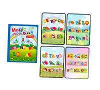 Oshhni Joli album de peinture à l'eau, éducation précoce Cognition aides pédagogiques arts jouet tablette de dessin pour filles garçons fête vacances cadeaux, Lettre et chiffre