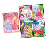 Oshhni Joli album de peinture à l'eau, éducation précoce Cognition aides pédagogiques arts jouet tablette de dessin pour filles garçons fête vacances cadeaux, Petite princesse