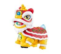 Oshhni Jouet de danse du lion, jouet de fête du printemps, jouet chantant et dansant pour garçons et filles, cadeau de fête pour filles et garçons, Rouge